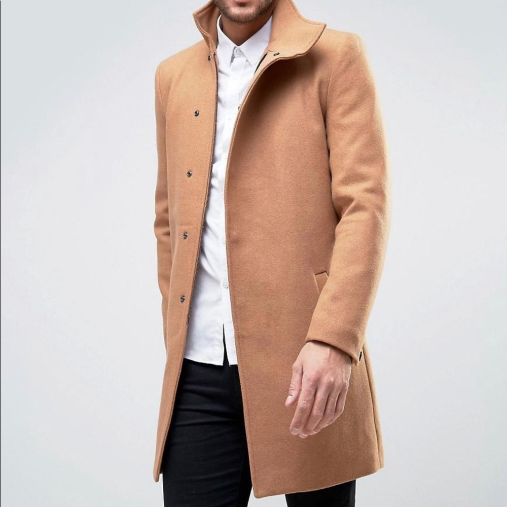 Only & Sons Asymmetric Overcoat XL